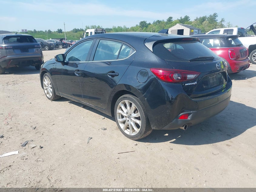 Vin: jm1bm1l3xf1259641, lot: 45649507, mazda mazda3 s touring 20153