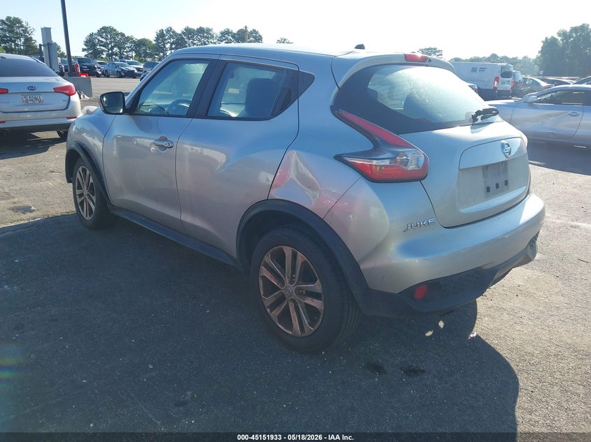Vin: jn8af5mr4gt609596, lot: 45649597, nissan juke nismo/s/sl/sv 20163