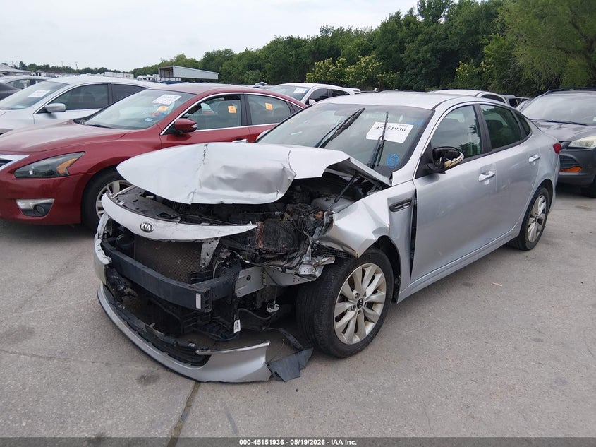Vin: 5xxgt4l37hg163337, lot: 45649600, kia optima lx 20172