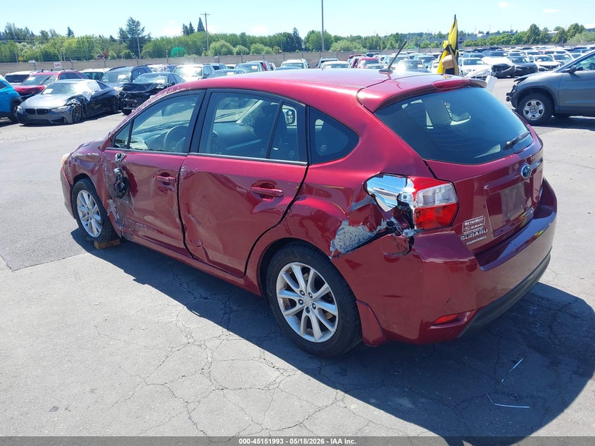 Vin: jf1gpaa64e8303607, lot: 45649657, subaru impreza 2.0i 20143