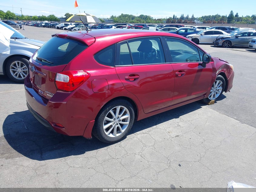 Vin: jf1gpaa64e8303607, lot: 45649657, subaru impreza 2.0i 20144