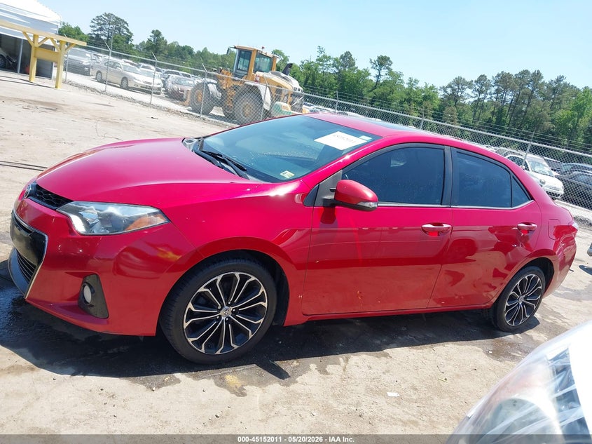 2014 TOYOTA COROLLA SEDAN 1.8L I-4 DOHC, VVT, 132HP