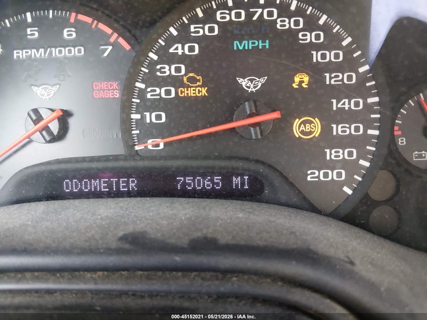 1999 Chevrolet Corvette VIN: 1G1YY22G6X5123003 Lot: 45152021