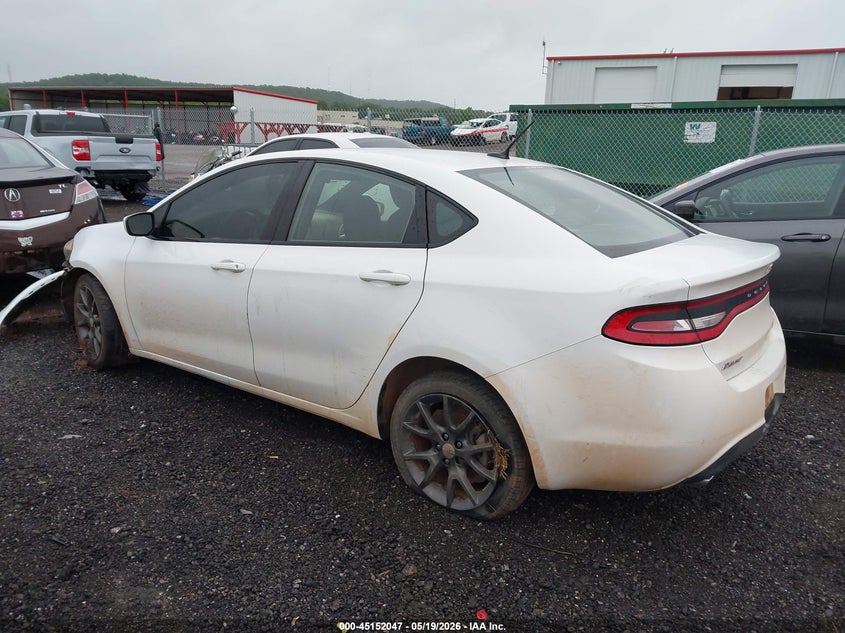 Vin: 1c3cdfbb5gd505557, lot: 45649711, dodge dart sxt 20163