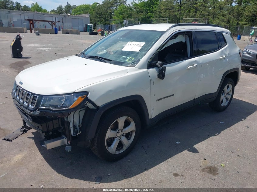 Vin: 3c4njdbb7lt168718, lot: 45649917, jeep compass latitude 4x4 20202