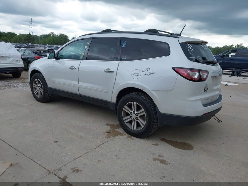 Vin: 1gnkvhkd7gj239954, lot: 45649918, chevrolet traverse 2lt 20163