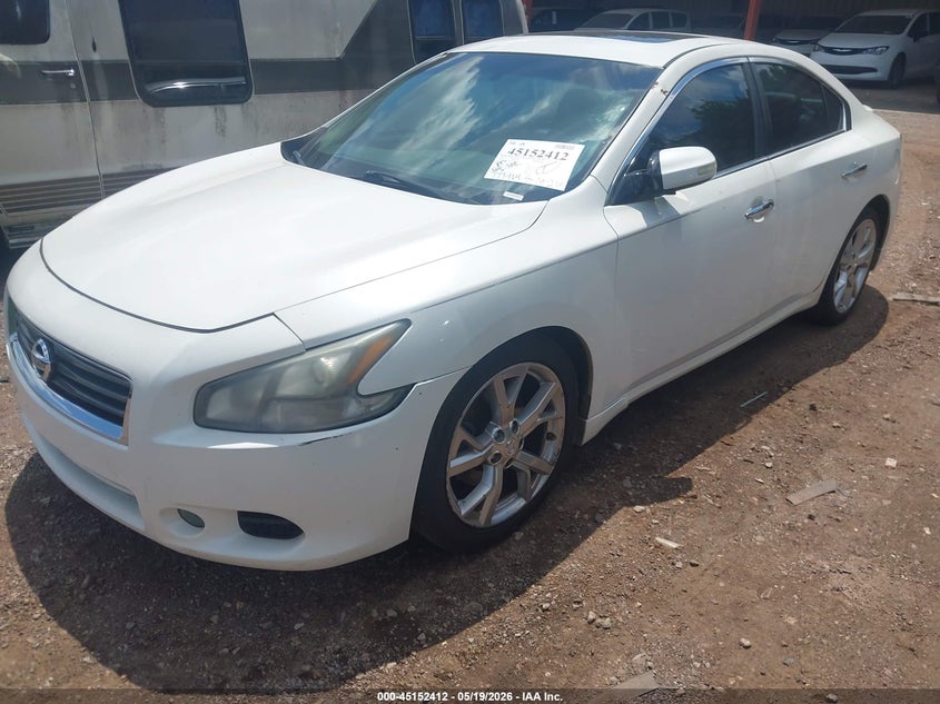 2012 Nissan Maxima 3.5 3.5 Sv white Lot 111045152412 Vin 1N4AA5AP7CC845236