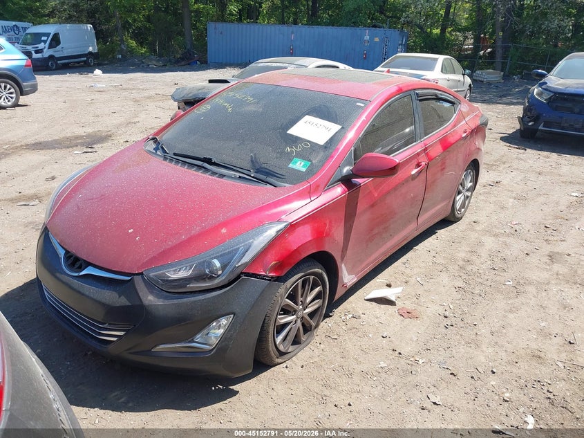 2014 Hyundai Elantra Se 5NPDH4AE4EH494420 photo 1
