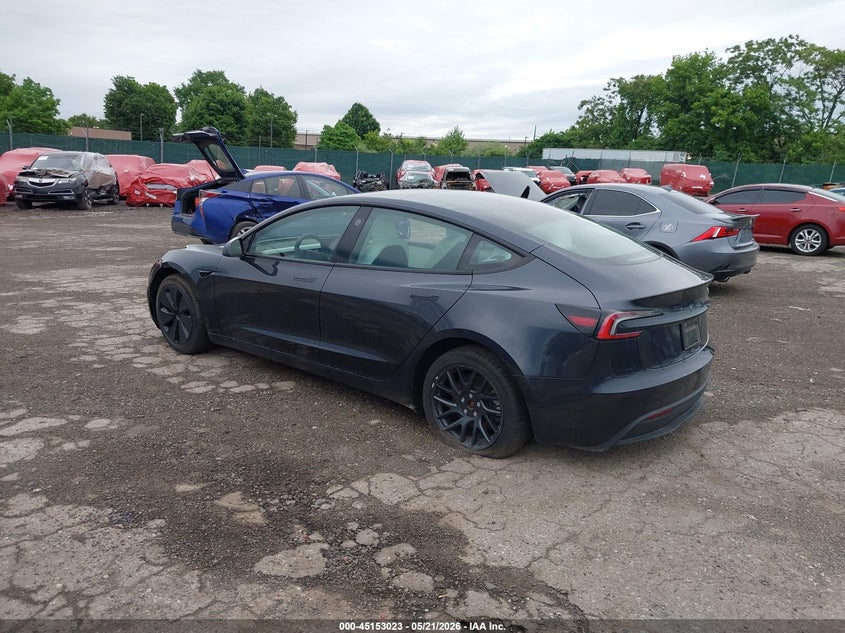 Vin: 5yj3e1eaxsf887097, lot: 45650687, tesla model 3 long range rear-wheel drive/standard rear-wheel drive 20253