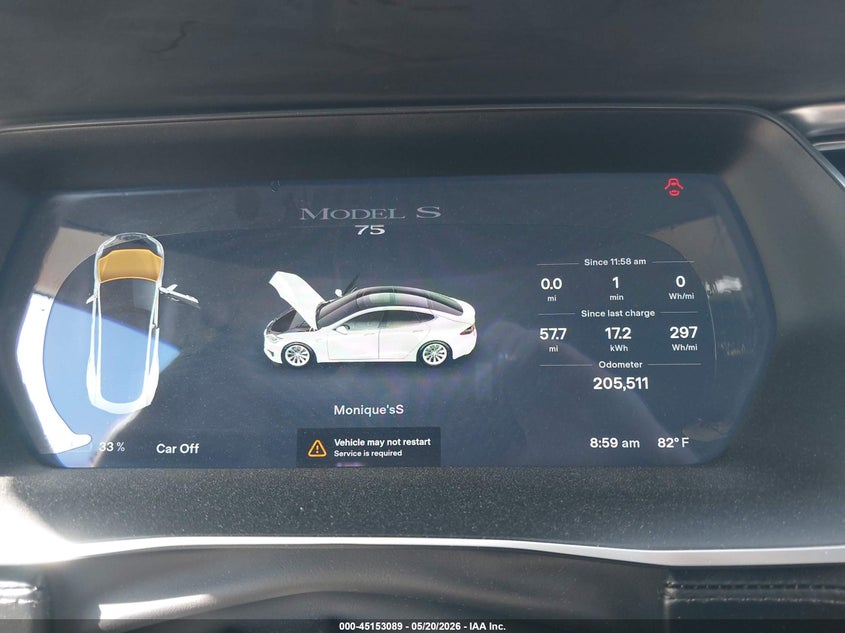2016 Tesla Model S 60/70/75/85 VIN: 5YJSA1E14GF156163 Lot: 45153089