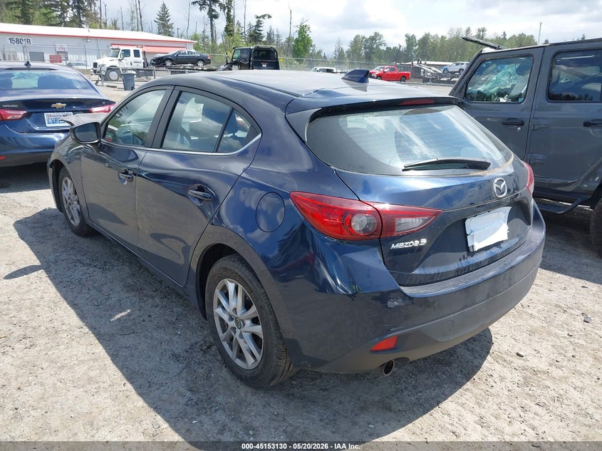 Vin: jm1bm1m76e1129517, lot: 45650794, mazda mazda3 i grand touring 20143