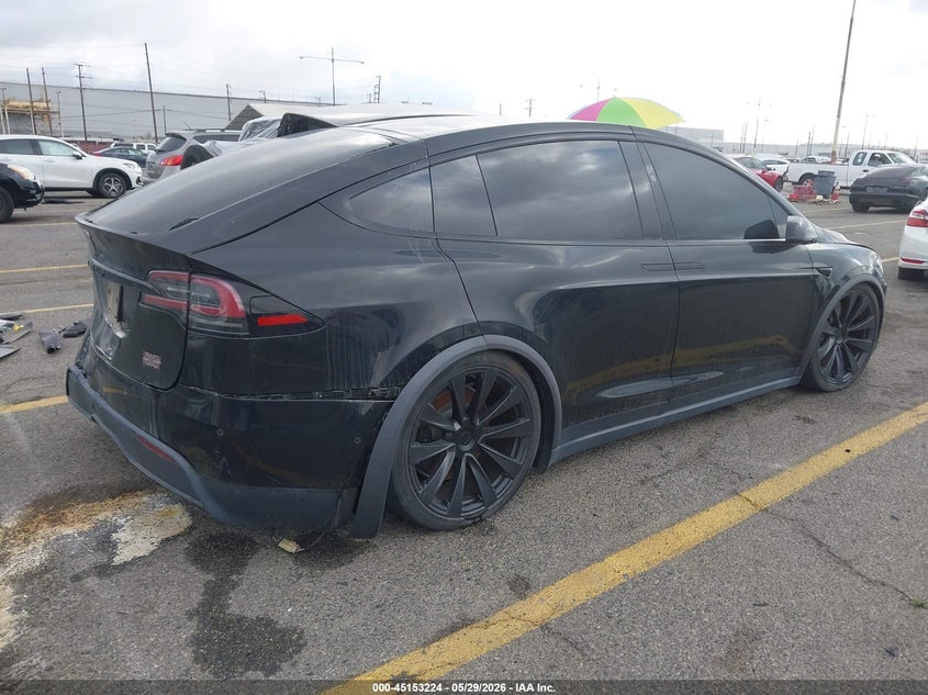 Vin: 7saxcbe69nf354545, lot: 45650888, tesla model x plaid tri motor all-wheel drive 20224