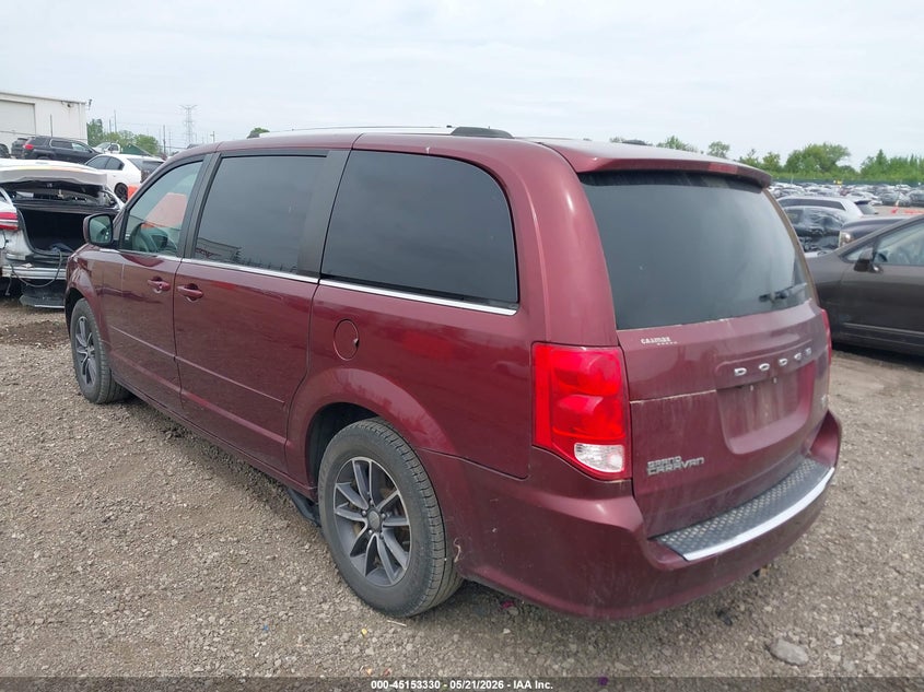 Vin: 2c4rdgcg3hr666543, lot: 45650994, dodge grand caravan sxt 20173