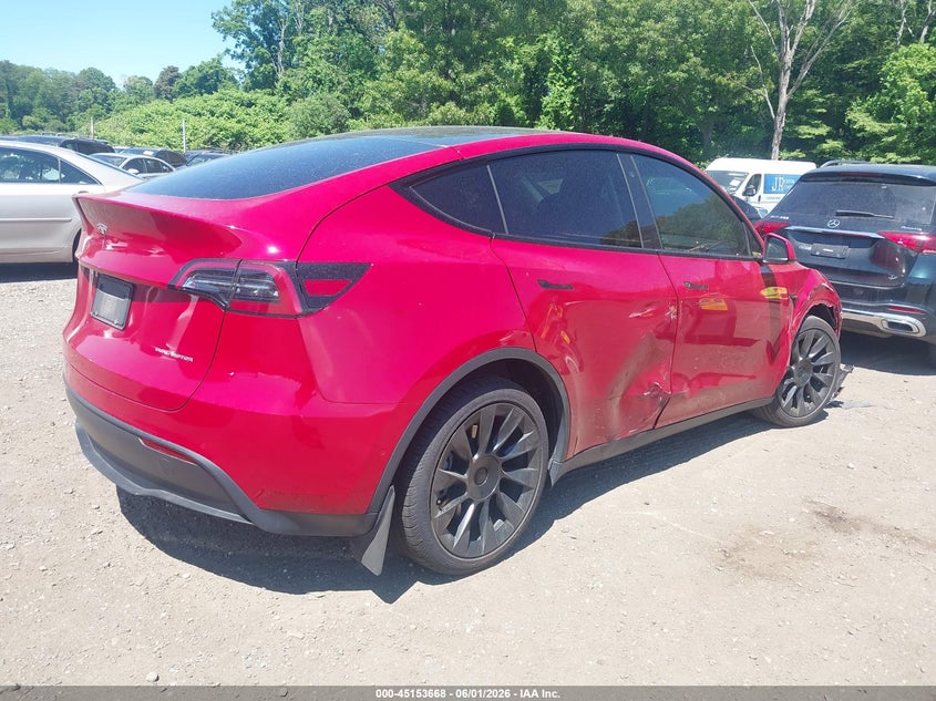 Vin: 7saygdeexnf463530, lot: 45651332, tesla model y long range dual motor all-wheel drive 20224