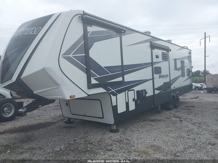 2020 GRAND DESIGN MOMENTUM 351M TOYHAULER 5TH WHL TRAVEL TRAILER auction photo 2