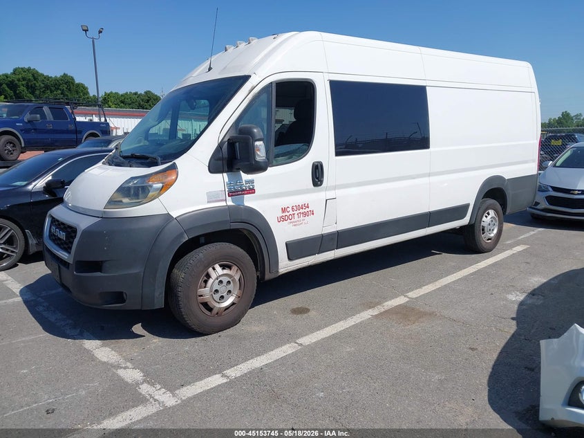 2021 Ram Promaster 3500 Cargo Van High Roof 159 Wb Ext 3C6MRVJG2ME537554 photo 1