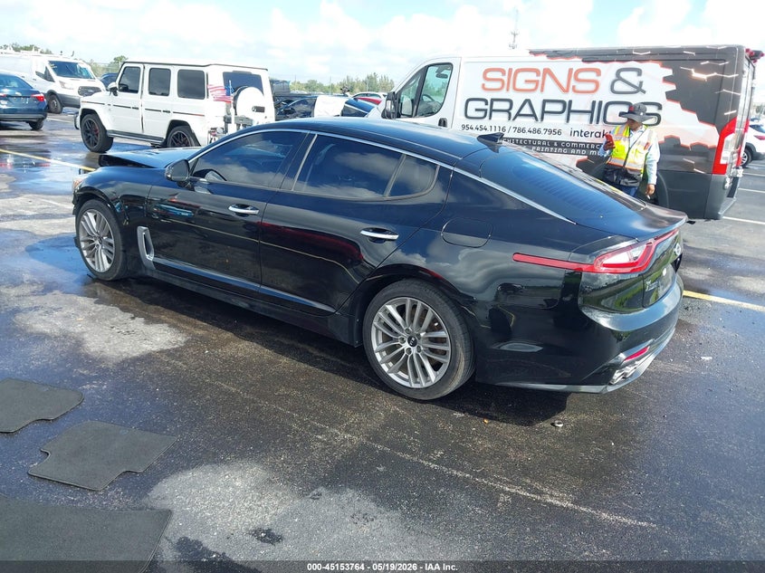 Vin: knae15la5j6031101, lot: 45651428, kia stinger 20183