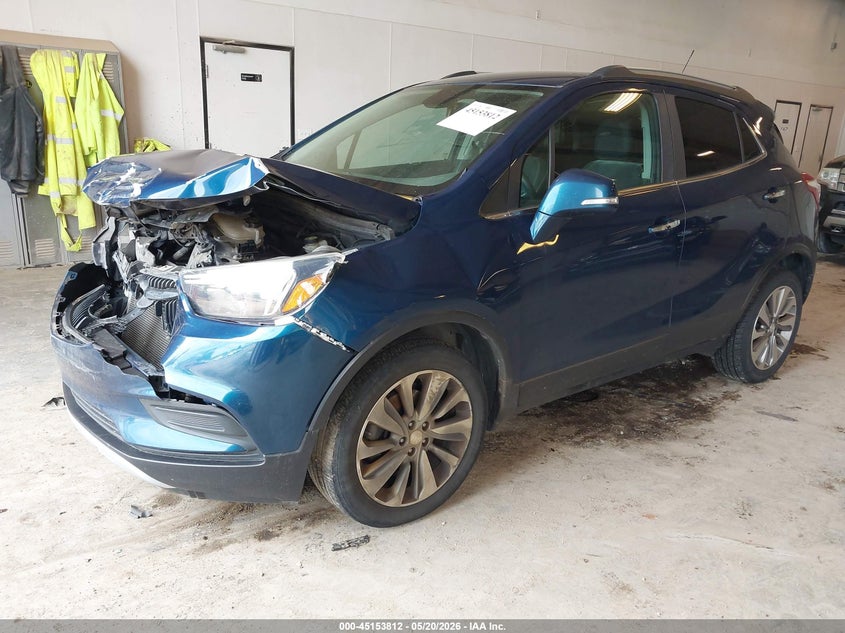 Vin: kl4cjasb2kb760916, lot: 45651476, buick encore fwd preferred 20192