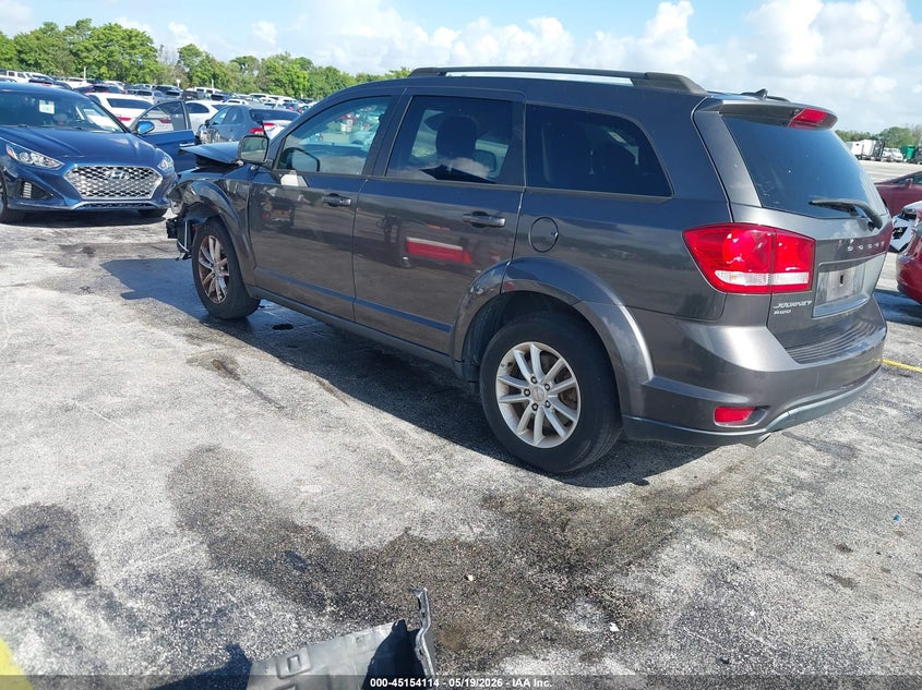 Vin: 3c4pddbg2gt159670, lot: 45651778, dodge journey sxt 20163