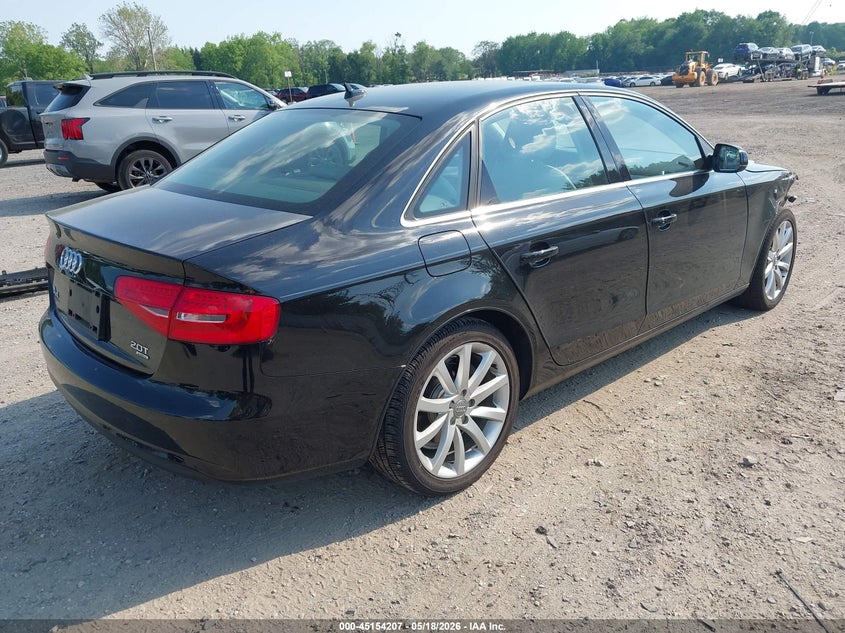 Vin: wauffafl6dn037317, lot: 45651870, audi a4 2.0t premium 20134