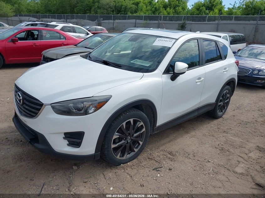 Vin: jm3ke4dy1g0695429, lot: 45651895, mazda cx-5 grand touring 20162