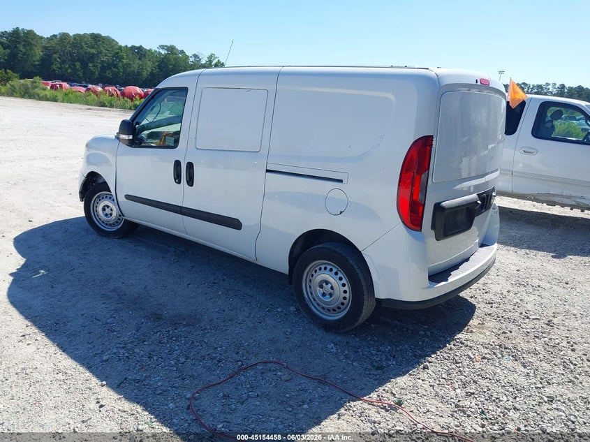 Vin: zfbhrfab1n6w18351, lot: 45652122, ram promaster city cargo van 20223