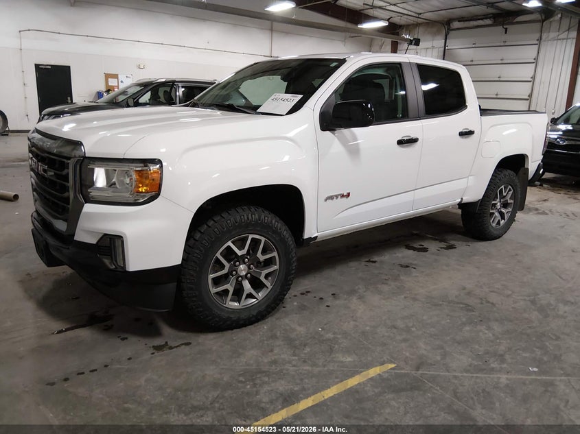 Vin: 1gtg6fen8m1273689, lot: 45652187, gmc canyon 4wd  short box at4 - leather 20212