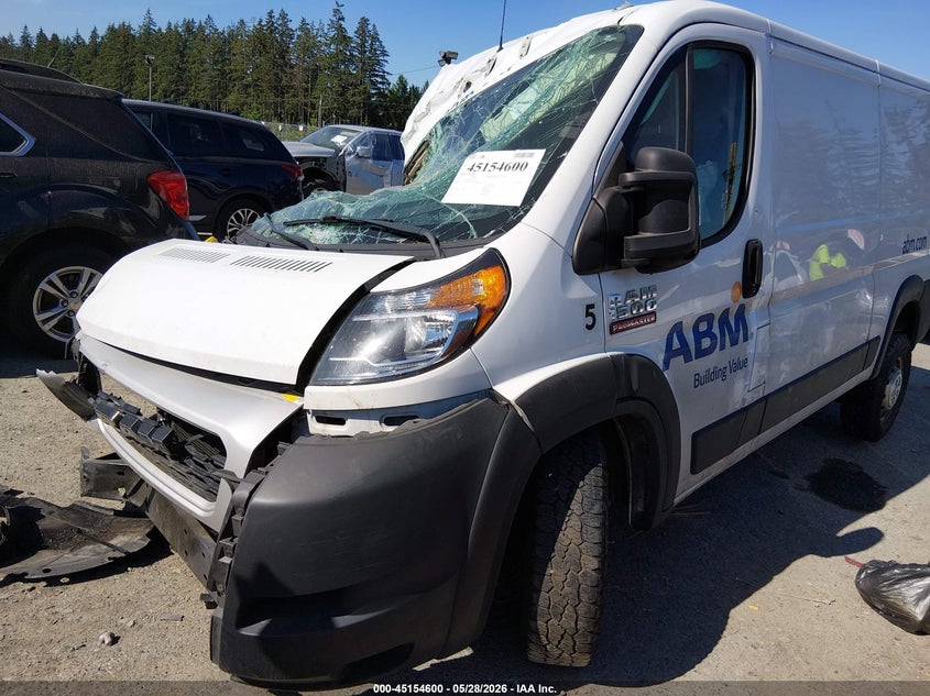 2021 Ram Promaster 1500 Low Roof 136 Wb VIN: 3C6LRVAG8ME567203 Lot: 45154600