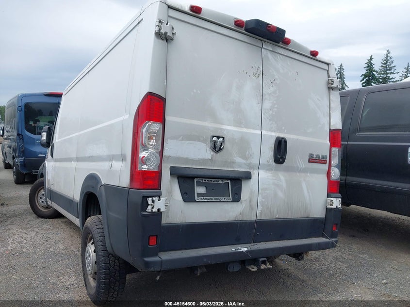 Vin: 3c6lrvag8me567203, lot: 45652264, ram promaster 1500 low roof 136 wb 20213