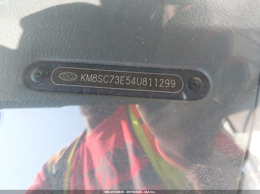 HYUNDAI SANTA FE 2004 VIN KM8SC73E54U811299