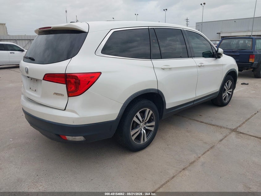 Vin: 5fnyf6h54hb052846, lot: 45652326, honda pilot ex-l 20174