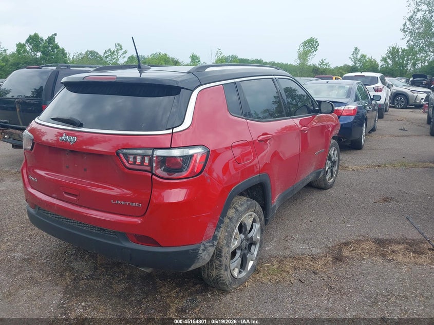 Vin: 3c4njdcb4jt153363, lot: 45652465, jeep compass limited 4x4 20184