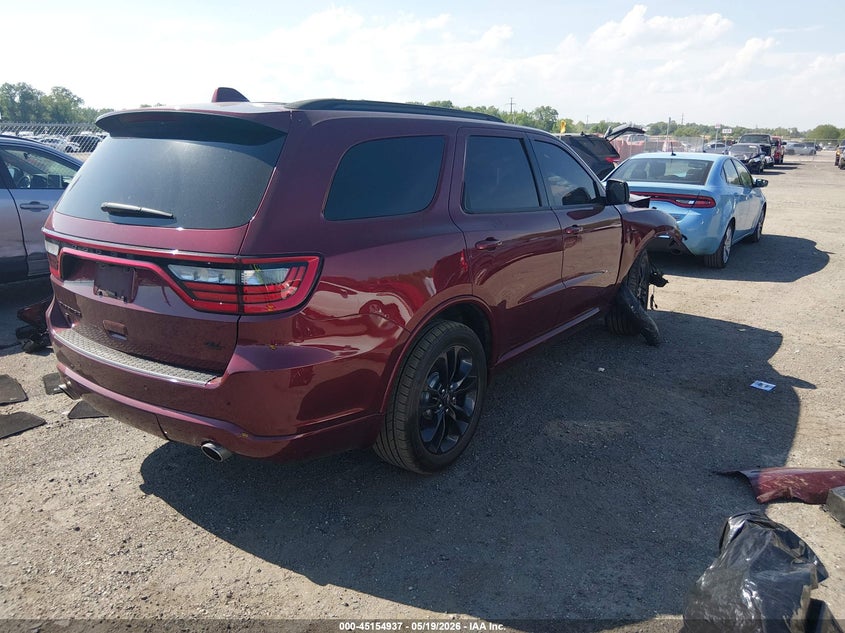 Vin: 1c4sdjctxmc692703, lot: 45652601, dodge durango r/t awd 20214