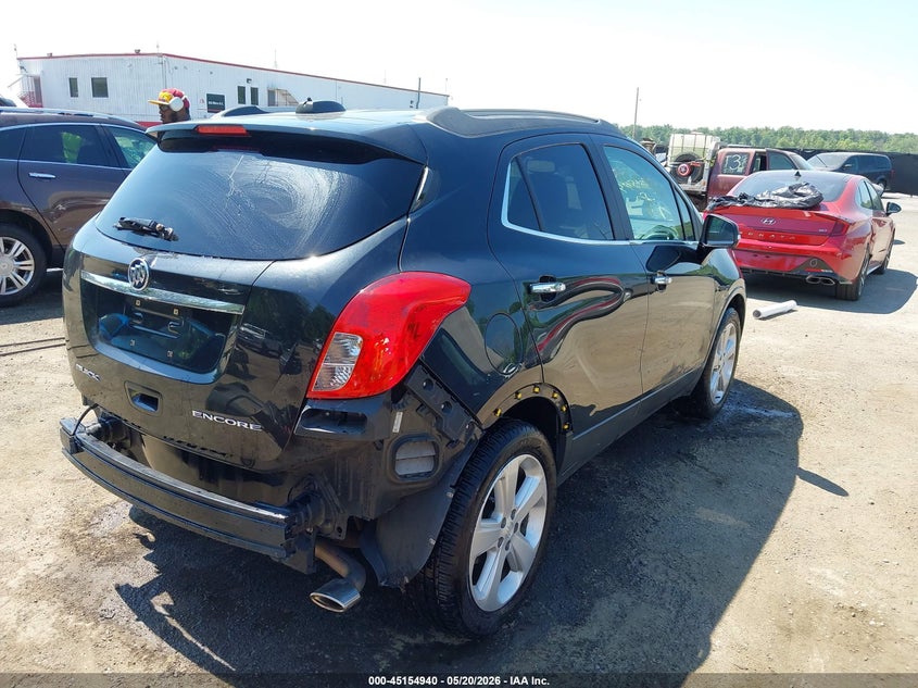 Vin: kl4cjcsb4gb584969, lot: 45652605, buick encore leather 20164