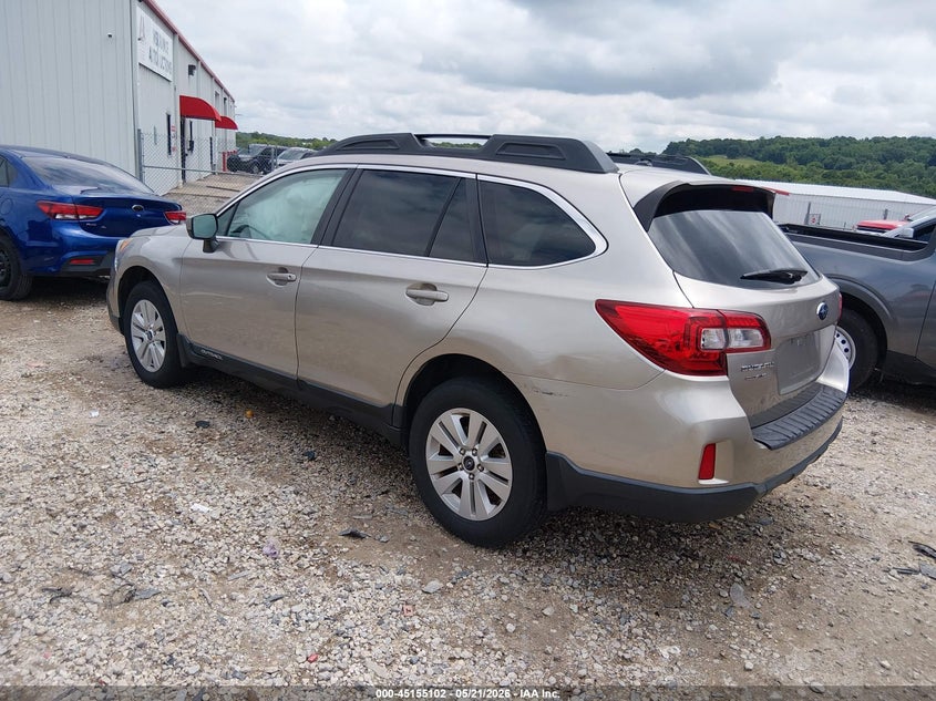 Vin: 4s4bsbcc9f3341615, lot: 45652766, subaru outback 2.5i premium 20153