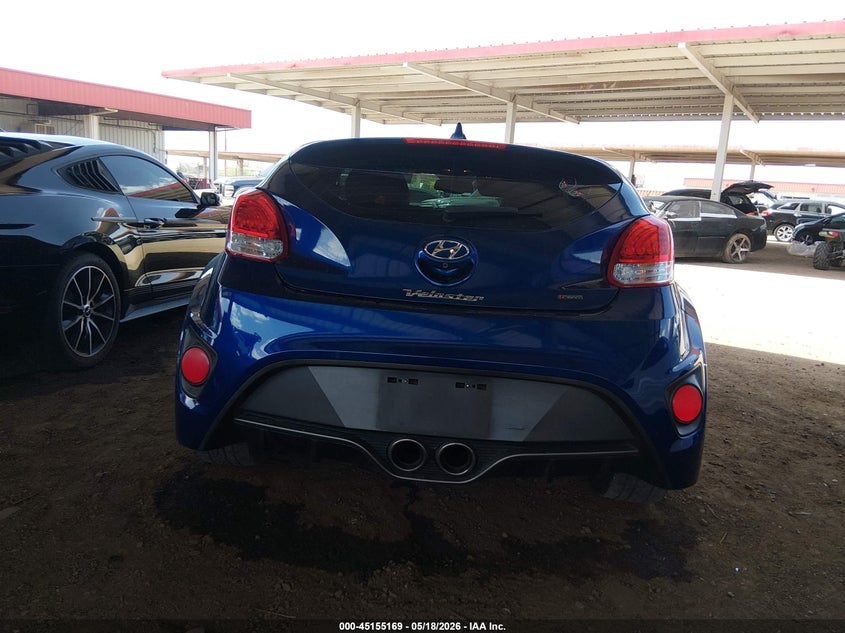 2016 Hyundai Veloster Turbo R-Spec VIN: KMHTC6AE3GU285485 Lot: 45155169