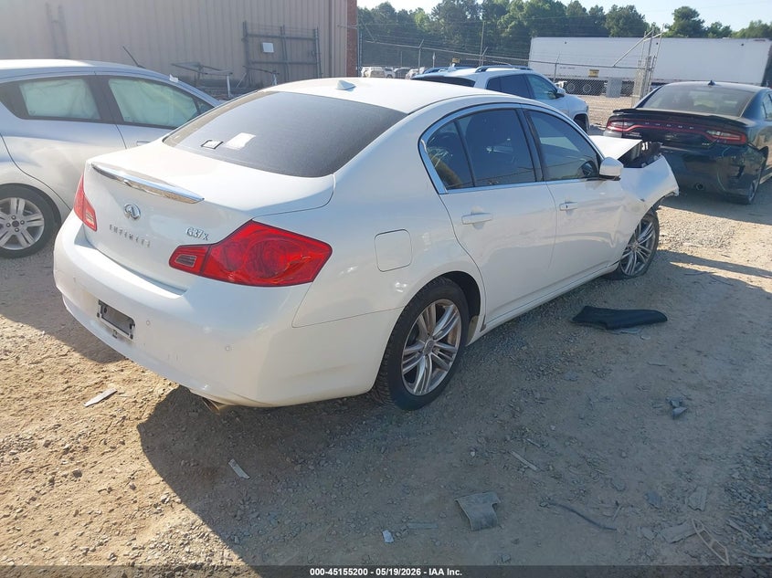 Vin: jn1cv6ar6cm974824, lot: 45652865, infiniti g37x 20124