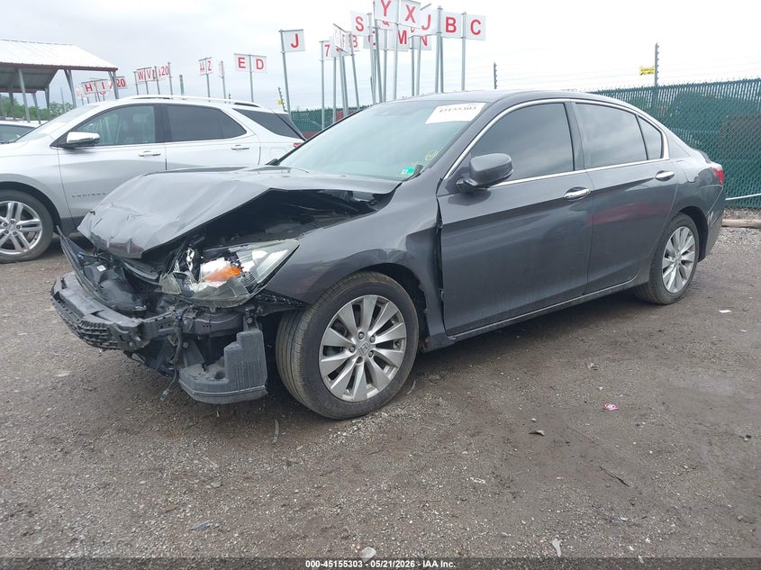 2014 Honda Accord Ex-L V-6 1HGCR3F86EA017325 photo 1