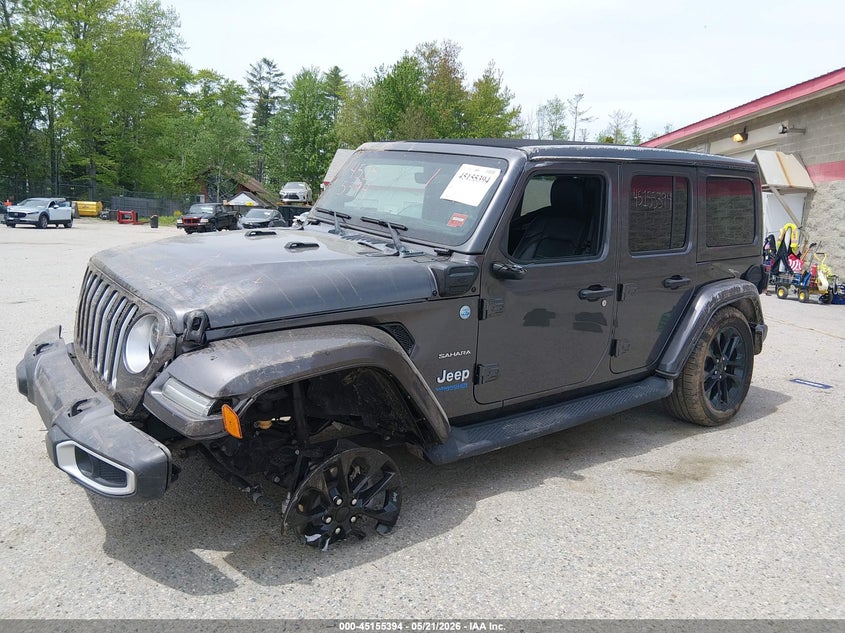 2021 Jeep Wrangler 4Xe Unlimited Sahara 4X4 VIN: 1C4JJXP69MW719965 Lot: 45155394