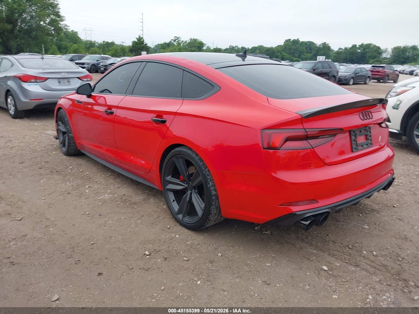 Vin: wauc4cf50ja136532, lot: 45653063, audi s5 3.0t premium plus 20183