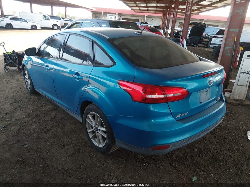 Vin: 1fadp3f22fl241448, lot: 45653107, ford focus se 20153