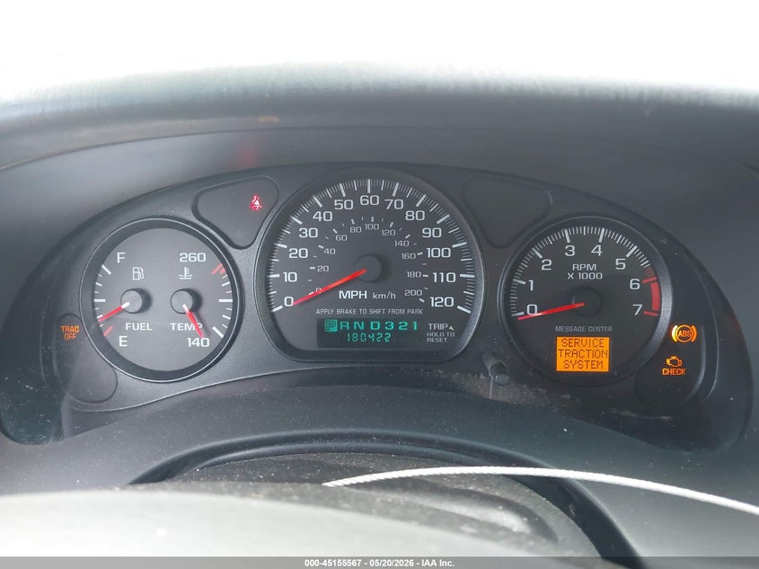 2003 Chevrolet Monte Carlo Ls VIN: 2G1WW12E539363680 Lot: 45155567