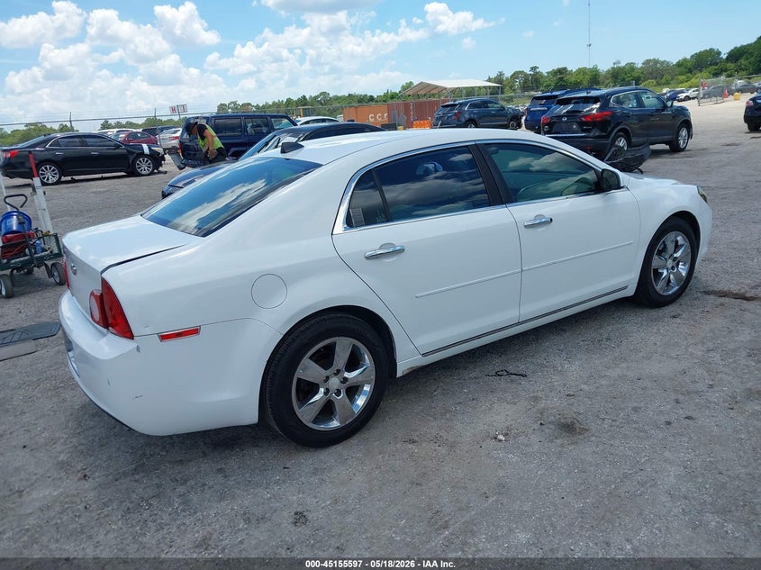 2012 CHEVROLET MALIBU SEDAN 2.4L I-4 DOHC, VVT, 170HP