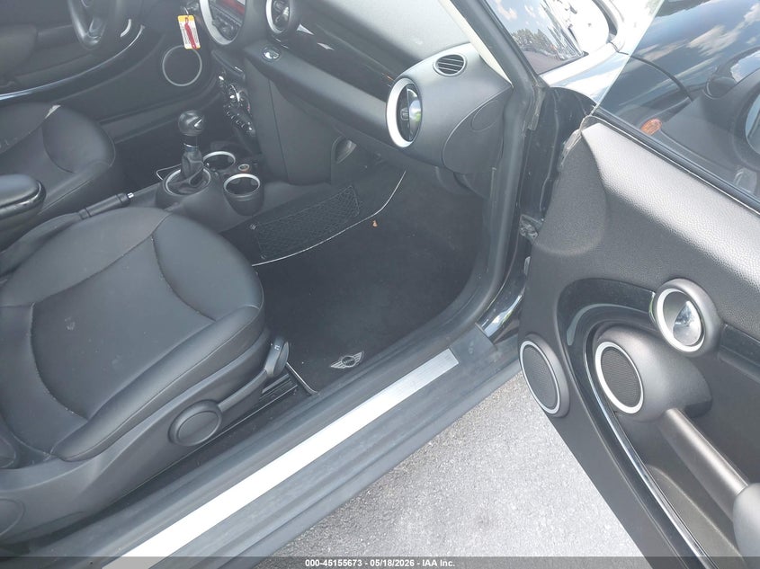 2012 Mini Cooper 1.6 Black Lot 111045155673 Vin WMWSU3C53CT258468