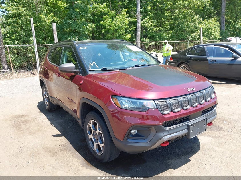 Vin: 3c4njddb8nt124100, lot: 45653454, jeep compass trailhawk 4x4 2022 img_1