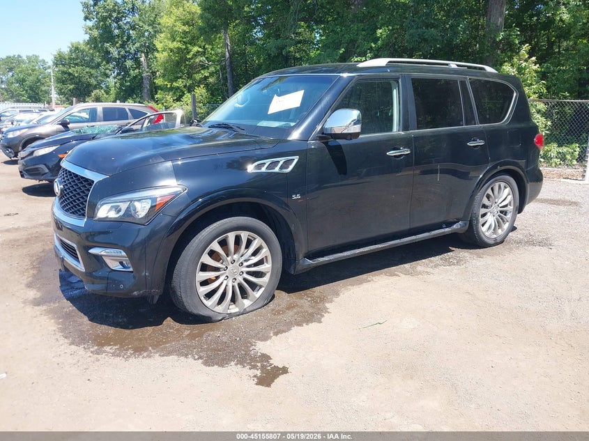 Vin: jn8az2ne0f9085845, lot: 45653471, infiniti qx80 20152