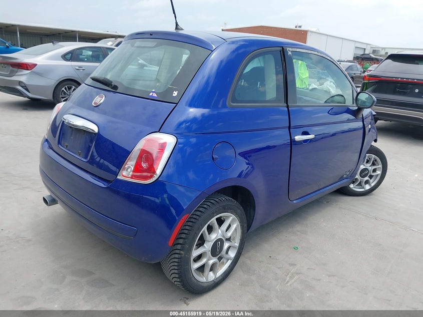 Vin: 3c3cffar9dt748299, lot: 45653583, fiat 500 pop 20134