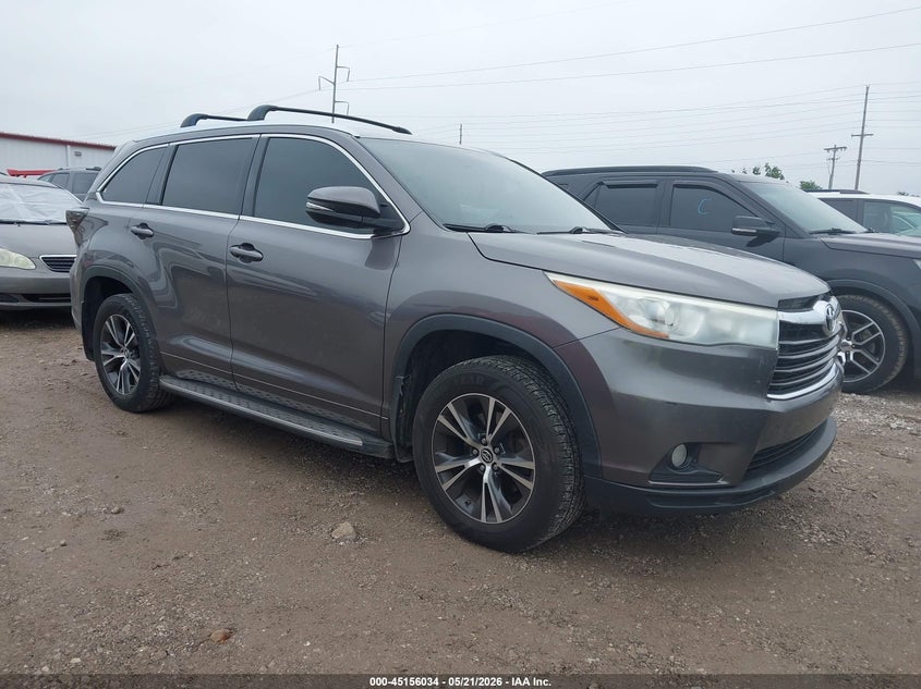 Vin: 5tdkkrfh0gs178082, lot: 45653698, toyota highlander xle v6 2016 img_1