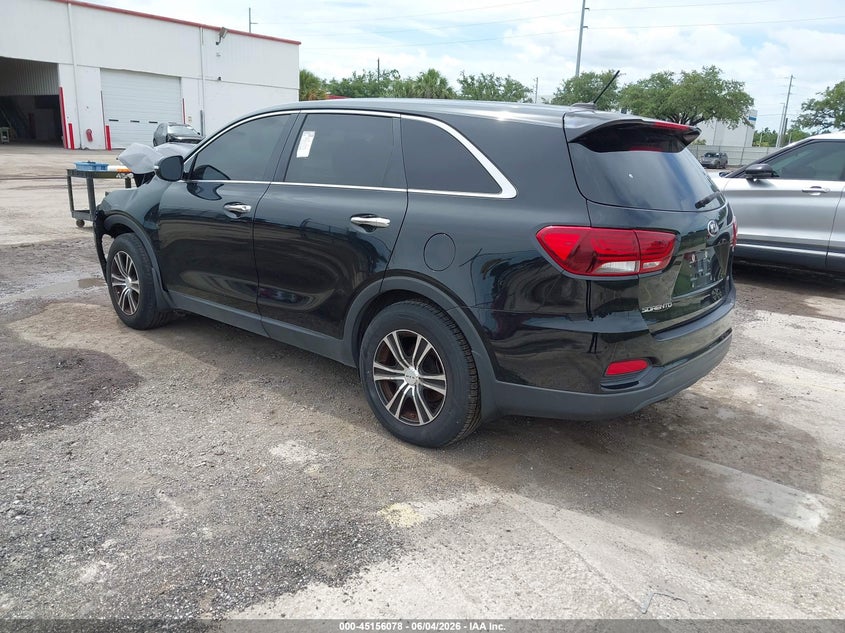 Vin: 5xypg4a39lg674298, lot: 45653742, kia sorento 2.4l lx 20203