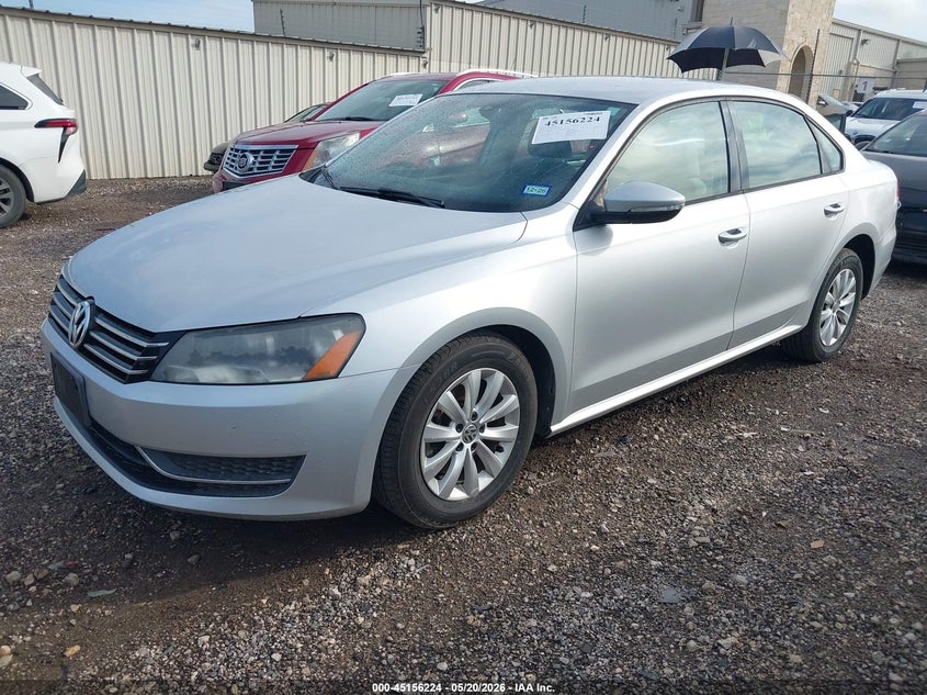2012 VOLKSWAGEN PASSAT SEDAN 2.5L I-5 DOHC, VVT, 170HP